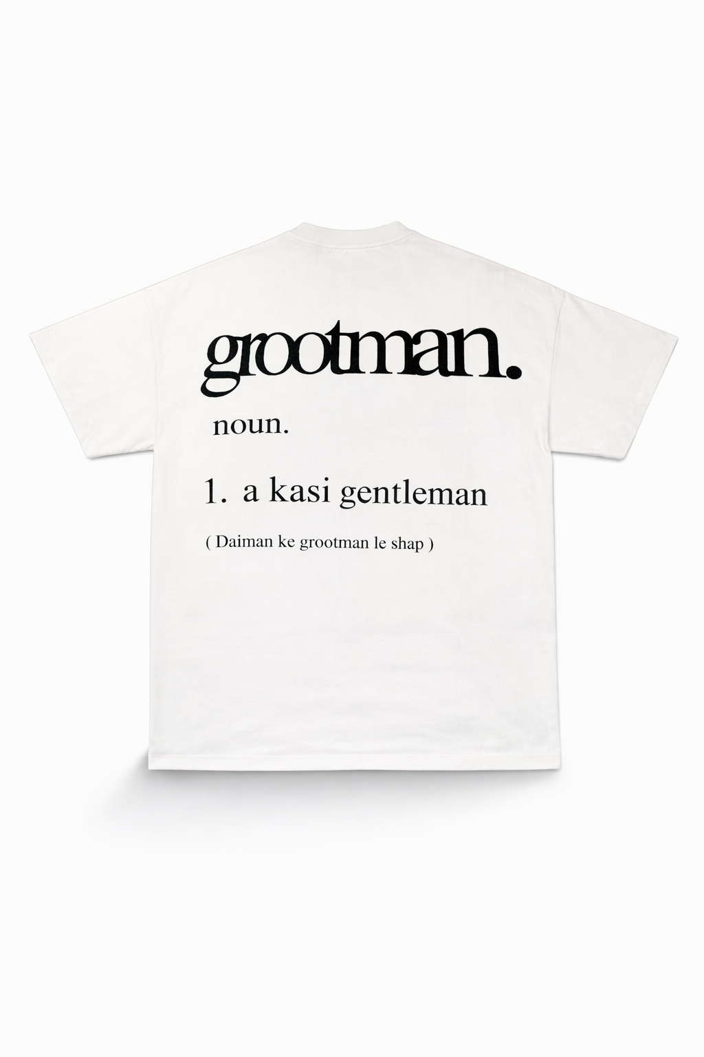 Grootman Definition Graphic T-Shirt – Classic Kasi Gentleman Tee